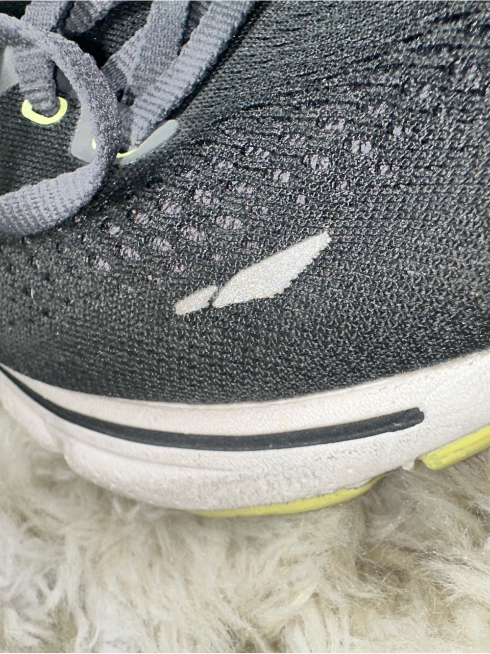 Brooks Ghost 15 Running Shoes Black Lime Pink Sneakers Women’s Size 7.5 - Picture 6 of 10